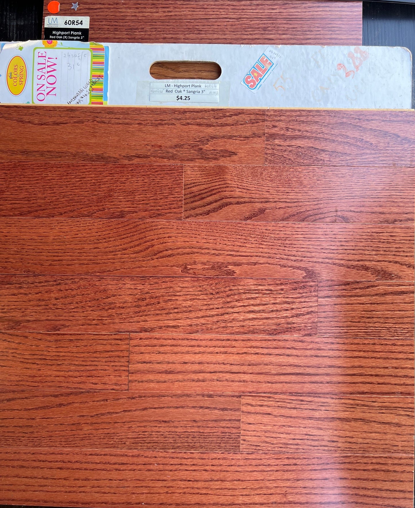 Engineer Wood #60R54 Red Oak 3”_Sangria