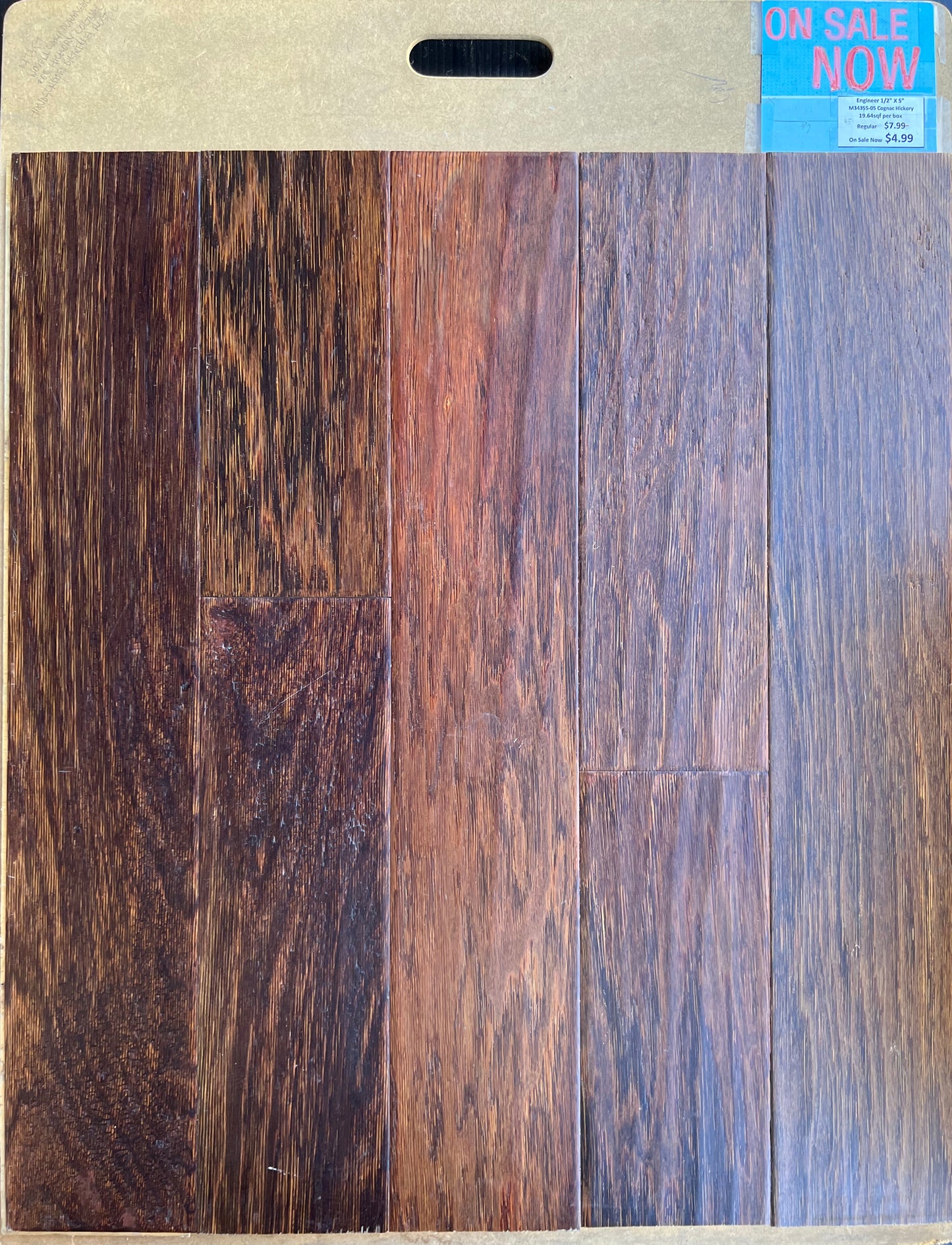 Engineer Wood #M34355-05 Cognac Hickory